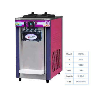 เครื่องทำไอศกรีมไฟฟ้าอัตโนมัติเชิงพาณิชย์ สำหรับทำเจลาโต้แบบแข็งและซอฟต์เสิร์ฟ สำหรับใช้ในครัวเรือน ลดราคา เครื่องทำไอศกรีมแบบทำได้ทันที - Product Image 2