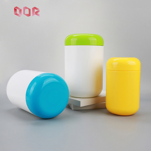 Pharmaceutical HDPE Storage Jar 230ml 550ml 750ml 1000ml 1200ml Wide Mouth Plastic Bottle for Protein <b>Milk</b> Powder - Product Image 2