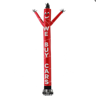 Conception personnalisée Logo publicitaire gonflable Wave Man Air Sky Dancer avec accessoires de ventilateur soufflant