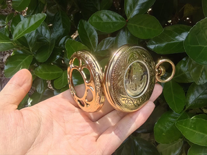 Wholesale <b>Automatic</b> Gold <b>Skeleton</b> Mechanical Pocket <b>Watch</b> Hollowed Out Carving Cover Roman Numeral with Chain - Product Image 5