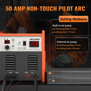 Coupeur <span class=keywords><strong>plasma</strong></span> HBC8000II HITBOX avec compresseur d'air intégré, arc pilote non tactile <span class=keywords><strong>50</strong></span> ampères 220V onduleur numérique IGBT - Product Image 5
