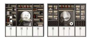 Buffet de luxe en bois massif personnalisé pour salon et restaurant - Product Image 6