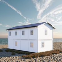 Maison conteneur préfabriquée modulaire à deux étages DAC 20 pieds 40 pieds avec chambre, cuisine et salle de bain pour hôtel et villa