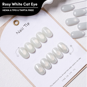 JTING Aurora Pearl Rosy White Cat Eye Gel 15ml Esmalte de Uñas Magnético UV Blanco Lechoso Sin Grises HEMA/TPO Free Gel Polish OEM - Product Image 1