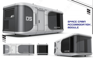 Modern Mobile Capsule Home Module Camping Adventures Silver Tiny Cube House <strong>Vessel</strong> <strong>E7</strong> for Dubai Market - Product Image 5