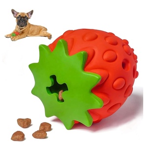 Strawberry <span class=keywords><strong>Dog</strong></span> Chew <span class=keywords><strong>Toy</strong></span>, langlebiges Pet <span class=keywords><strong>Treat</strong></span> Dispens ing <span class=keywords><strong>Toy</strong></span> für das IQ-Training, interaktives Hundes pielzeug für die Zahn reinigung - Product Image 4
