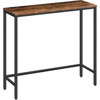 Table console étroite en métal pour entrée, mobilier de hall moderne et minimaliste, idéale pour hôtel, salon, villa, durable et facile à assembler