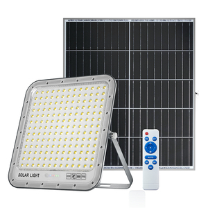 Projecteurs solaires à corps en aluminium 60W 100W 200W 300W avec panneau <span class=keywords><strong>solaire</strong></span> en silicium monocristallin et télécommande <span class=keywords><strong>sans</strong></span> <span class=keywords><strong>fil</strong></span> - Product Image 1
