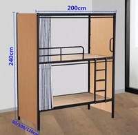 Modules de couchage modernes en métal et bois pour auberges et écoles, optimisant l'espace |   Système de lit modulaire en capsules OEM