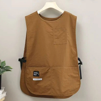 Tabliers d'uniforme en sergé, personnalisables avec logo, tablier de cordonnier avec poches avant et sangle à la taille