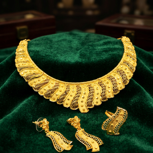 Wholesale 14K 18K 24K Gold Plated <b>Brass</b> Turkey Necklaces Traditional Design Women's Wedding Jewelry Fashion Jewelry Oro Joyeria - Product Image 1