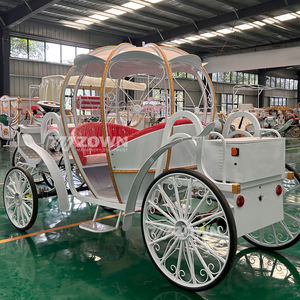 Véhicule de <span class=keywords><strong>mariage</strong></span> en calèche électrique royal OEM Wagon Cendrillon Citrouille Chariot de visite - Product Image 6