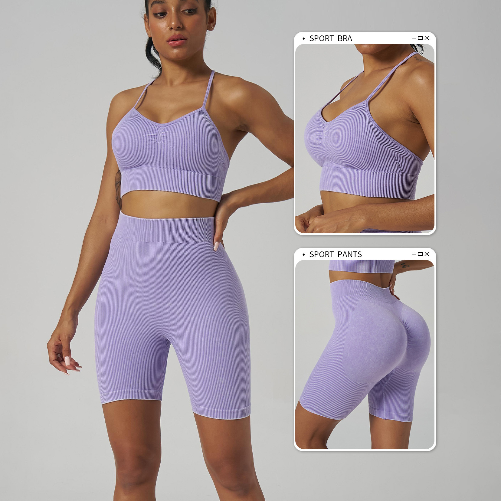 Lanyu New Product Explosion Yoga Set Sports Bra Tight Wicking Sweat High-waisted Hip Lift Yoga Fitness Pants