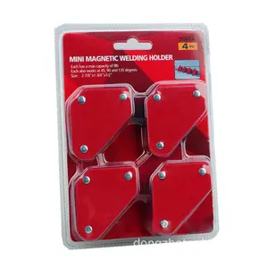 High Quality 4pc Mini Magnetic Weld Holders Right Angle Soldering Welding Mag Square
