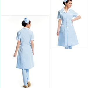 Señoras de alta calidad Cuidado DE LA SALUD Enfermera Catering Cuidador Hospital Raya Enfermería Uniforme Vestido DE TRABAJO - Product Image 6