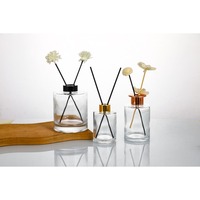 Bouteille en verre vide de luxe personnalisée 80ML 100ML 150ML 200ML pour diffuseur de parfum à bâtonnets