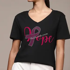 ピンクリボン乳がん啓発レディースTシャツ