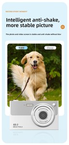 กล้องดิจิตอล 68MP 4K พร้อมซูม 16 เท่า รองรับ Wifi ในตัว หน่วยความจำ 32GB สำหรับถ่ายภาพและบันทึกวิดีโอ - Product Image 6