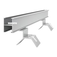 Rail solaire pour système de montage solaire sur toit, structure en aluminium pour panneau solaire