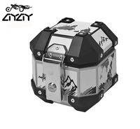 Boîte de rangement portable en alliage d'aluminium de 5 L pour moto, compatible avec les véhicules électriques