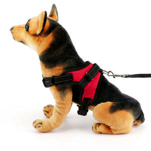 สายรัดกระเป๋าเป้สะพายหลังสำหรับสุนัขผ้าอ๊อกซ์ฟอร์ดพร้อมตาข่ายสำหรับใส่เดินได้อย่างปลอดภัยสีแดง - Product Image 1