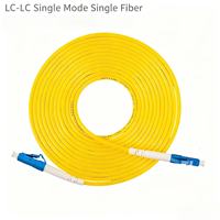 Câble de raccordement à fibre optique intérieur en PVC jaune LC/SC/FC/ST UPC/APC SM 2.0mm/3.0mm G652D à conducteur solide