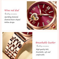 POEDAGAR 320 Montre Femme Tendance Or Rose Acier Inoxydable, Cadeau Petite Amie Étanche Lumineuse à Quartz