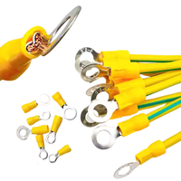 Fil de terre jaune et vert 2.5/4/6mm ² cuivre étamé nu haute flexibilité terre électrique fils plats