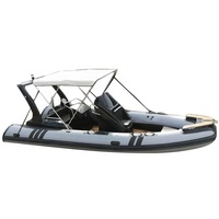 Bateau pneumatique de 19 pieds (580 cm) avec coque en fibre de verre, Hypalon/Orca/PVC et sièges