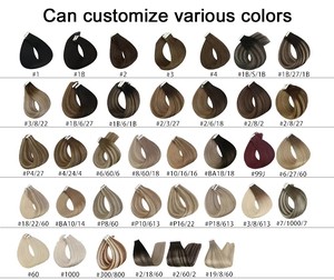 Extensions de cheveux à bandes adhésives 100% Remy les plus vendues, cheveux russes de haute qualité, bandes adhésives invisibles teintes avec garantie de qualité - Product Image 5
