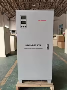 <span class=keywords><strong>SBW</strong></span>-SG-80KVA loạt 80kva công suất cao AVR 100kva 3 pha 380V AC Đồng cơ thể điện áp ổn định máy biến áp trong một - Product Image 3