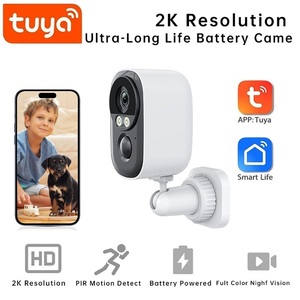 Mini <span class=keywords><strong>Telecamera</strong></span> Tuya con Sistema di Allarme di Sicurezza, PTZ Wireless con Pannello Solare, Visione Notturna per Esterni, Rilevamento PIR, Monitoraggio Intelligente per Casa - Product Image 3