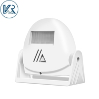 Sensor Gerak PIR Nirkabel, Bel Pintu, Sistem Alarm Keamanan Siang & Malam, Alarm Masuk, Bel Peringatan untuk Toko Retail