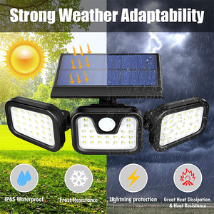 Outdoor ABS IP65 Waterproof 74 Led Solar Motion Sensor <strong>Light</strong> <strong>PIR</strong> Solar Power Garden Solar Wall <strong>Light</strong> - Product Image 3