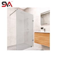 Accessoire SVA-183 de porte en verre de salle de douche 8-10mm verre trempé acier inoxydable supportant la tige de traction