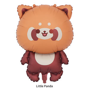 Nouveau style populaire dessin animé ours ballon en aluminium petit panda décorations de fête ballons en aluminium - Product Image 3