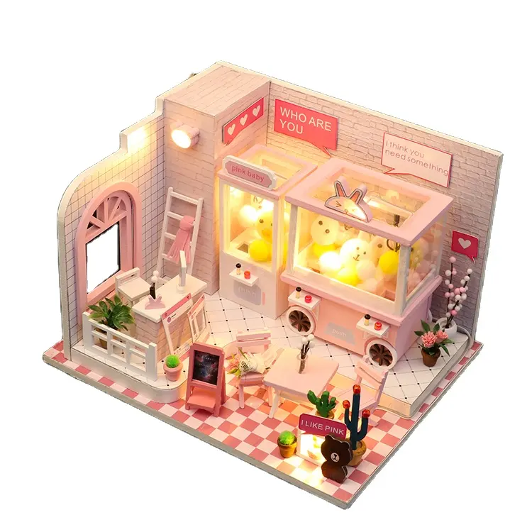 Hoomeda 3d miniature house crafts room box kit