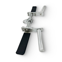 Poignée ergonomique en aluminium pour câble, antidérapante, double prise, barre BT, poignée croisée pour l'entraînement des biceps, des triceps et des bras