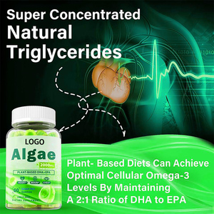 Algues sans sucre Omega 3 Gummy avec EPA et <span class=keywords><strong>DHA</strong></span> CoQ10 Astaxanthine pour la santé cardiaque GummieJel - Product Image 4
