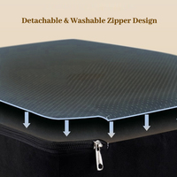 Escalier pour animaux de compagnie, petit lit surélevé pour chien, durable, stable, confortable, en mousse, pour intérieur, rampe d'accès pour chien