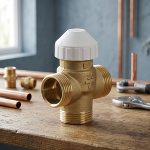 Corps de vanne de régulation Watts à trois voies fileté KVS 4.5 24/230V, port 1 pouce, pour systèmes d'eau et de climatisation, OEM PN16, garantie 2 ans - Product Image 3
