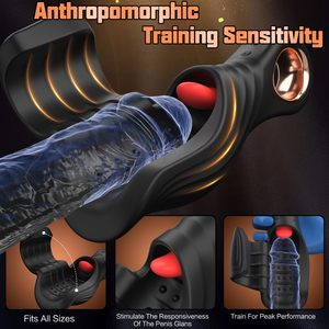 Masseur de gland vibrant à 10 fréquences, stimulateur oral pour homme, rechargeable par USB - Product Image 5