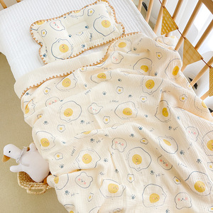 Serviette de bain en coton biologique 400TC à imprimé floral, froissée, double couche, douce, confortable et écologique - Product Image 5