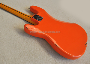 Flyoung Orange, Guitarra de 4 Cuerdas, Cuerpo Estilo Chrome, Herrajes Cromados - Product Image 6