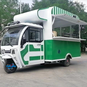 Tricycle mobile sur mesure Tianshu de style européen, chariot alimentaire, camion de glaces de rue, véhicule rapide en acier inoxydable avec pneus pleins en caoutchouc - Product Image 3