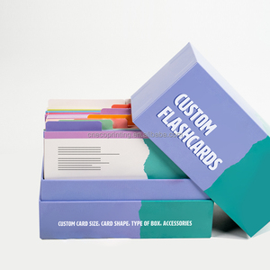 Design personalizzato per bambini strumento di apprendimento per bambini educativo Flash card Box Set con linguette - Product Image 1