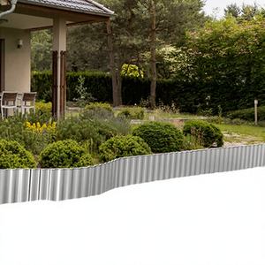 Bordure paysagère rectangulaire en acier Corten naturel 10x10' pour jardins, bacs à fleurs et plantes - Écologique - Product Image 1