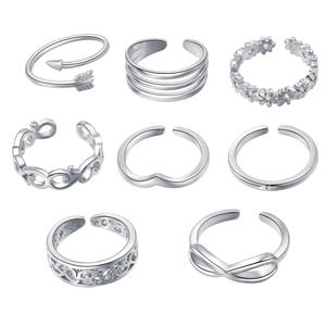 Anneaux d'orteil ajustables MICCI pour femmes, anneau à nœud, nœud celtique, triqueta, créativité, bracelet personnalisé, anneaux de bijoux mignons - Product Image 5