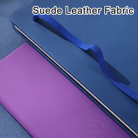 Cahiers en cuir suédé de haute qualité, reliure cousue double face, pages lignées, 80 feuilles, stock disponible, vente en gros, multicolores