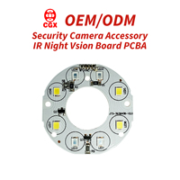 Accessoire de caméra de sécurité CCTV personnalisé 2835, panneau de vision nocturne infrarouge + lumière blanche, carte à double spectre PCBA, IR 850nm 940nm